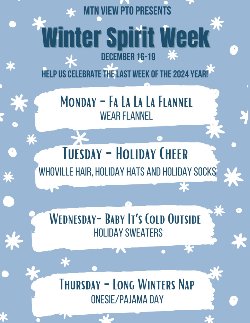 PTO - WINTER SPIRIT WEEK